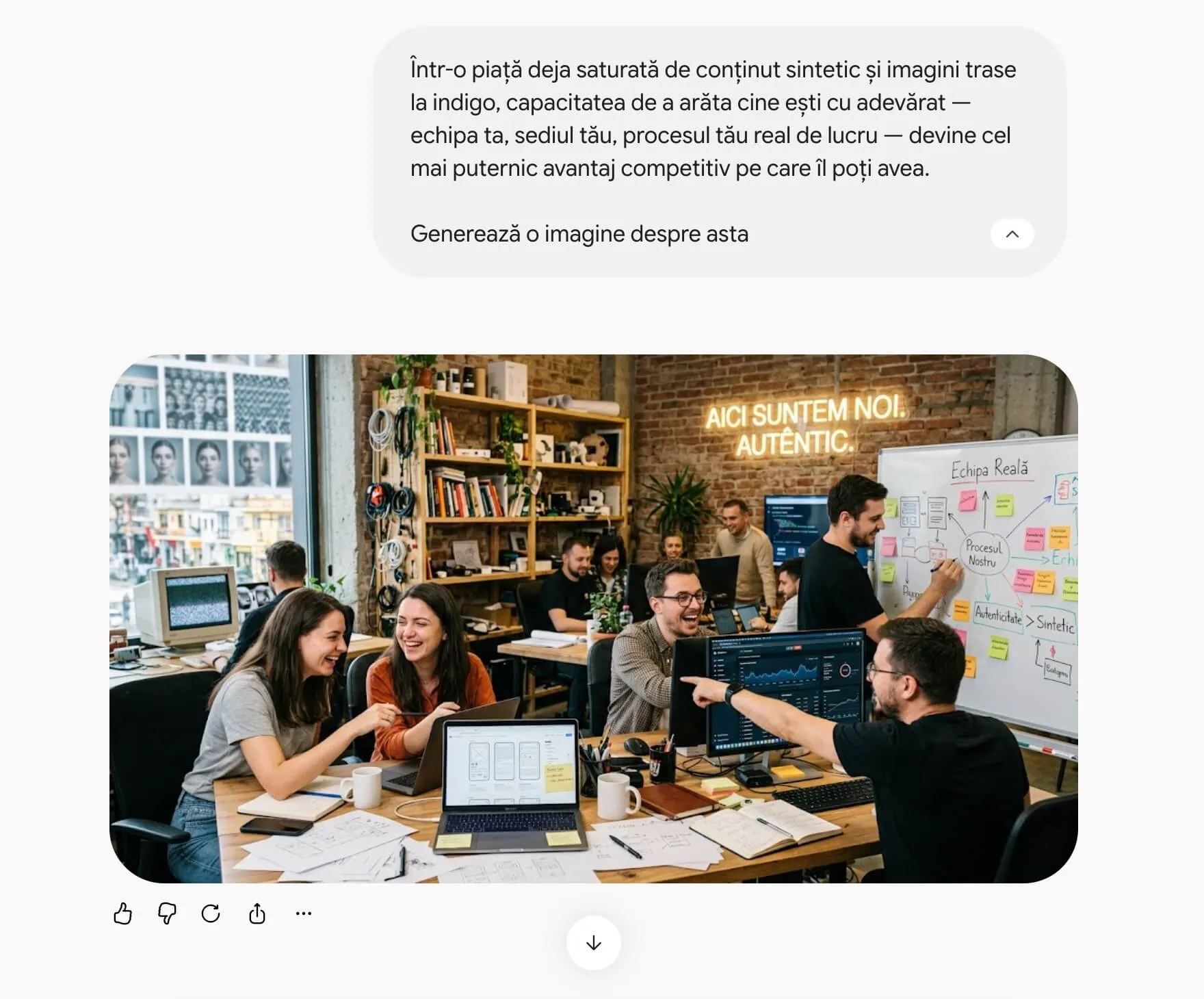 Screenshot cu prompt pentru AI, pentru a Genera O Imagine - MadalinFeher.ro