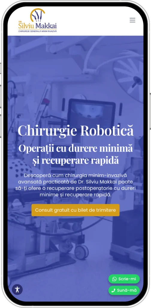 Dezvoltare platforma medicală branding - DrSilviuMakkai.ro - madalinfeher.ro