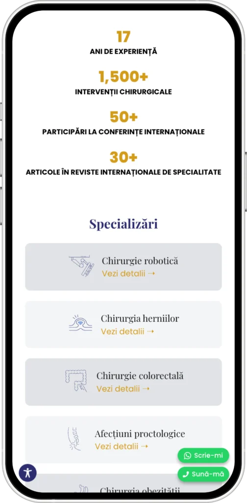 Dezvoltare platforma medicală branding - DrSilviuMakkai.ro - madalinfeher.ro