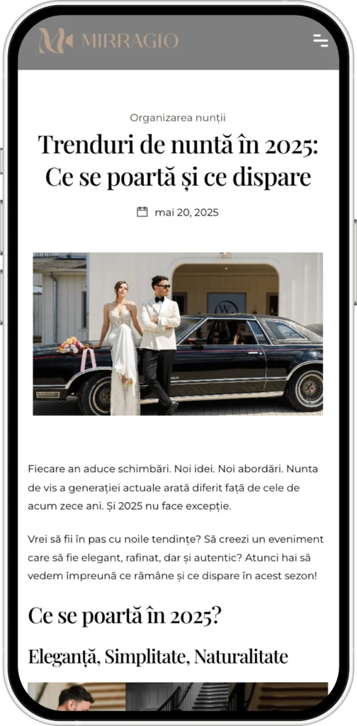 Captură de ecran cu un website realizat de Mădălin Feher (madalinfeher.ro)